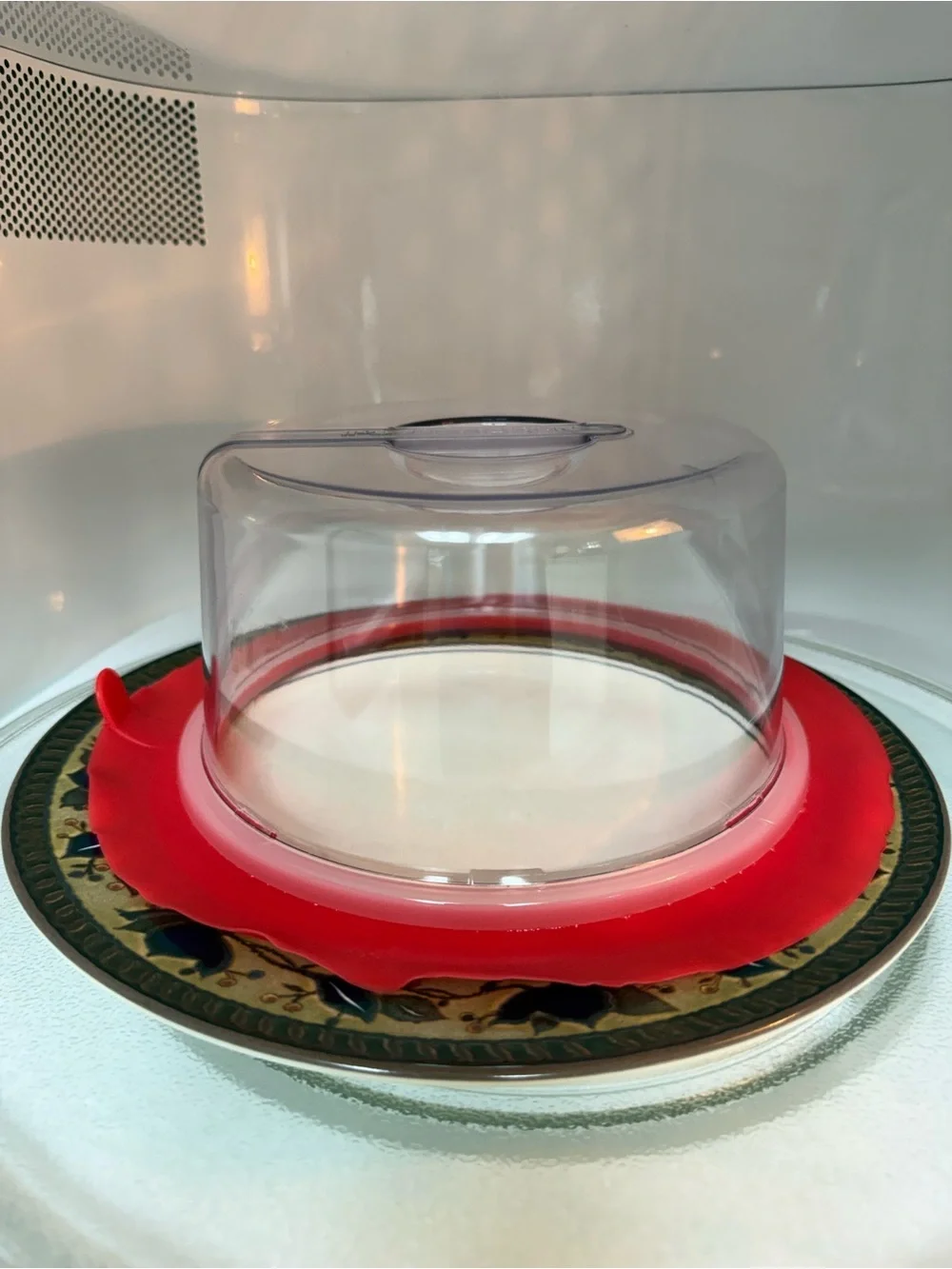 NWOT Microwave Topper Tall & Mini set — Microwave food cover to prevent splatter